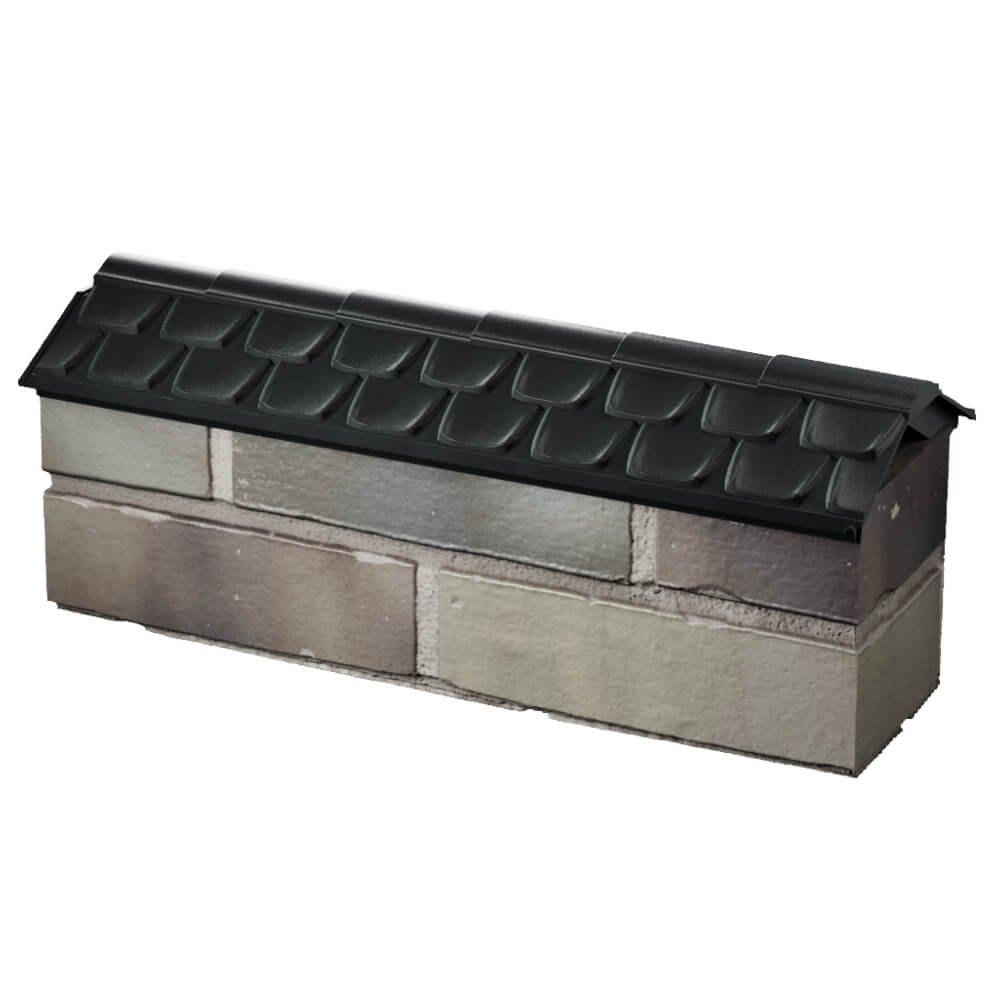 Парапет Zking Эльбрус Черный с посадкой на 0.5 кирпича (130мм) в Минске фото