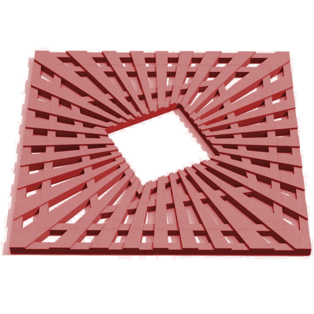 Приствольная решетка для дерева ZKING ATMOSPHERE 1.2х1.2м Красная Минск фото