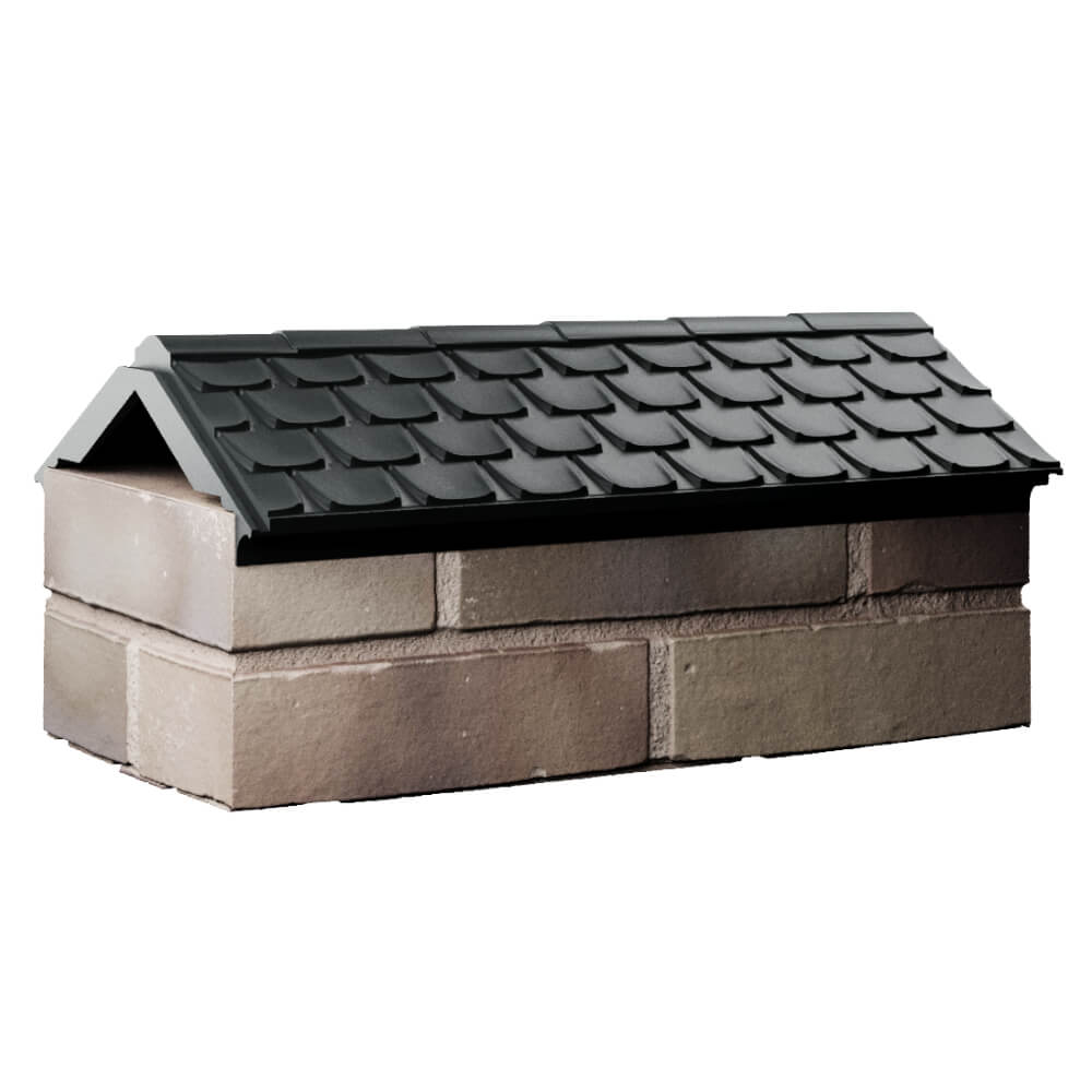 Парапет Zking Эльбрус Черный с посадкой на 1 кирпич (255мм) Минск фото