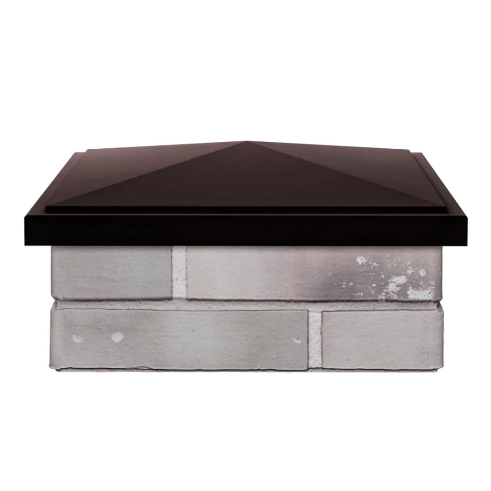 Колпак Zking БонаМоно Коричневый на столб 1.5х1.5 кирпича (385х385, 400х400мм) Минск фото