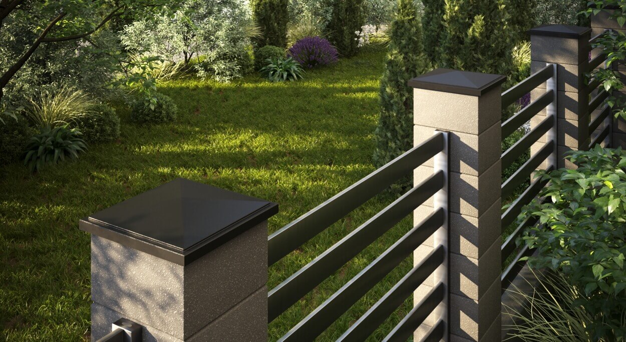 Колпак Zking БонаМоно Коричневый на столб 1.5х1.5 кирпича (385х385, 400х400мм) в Минске фото