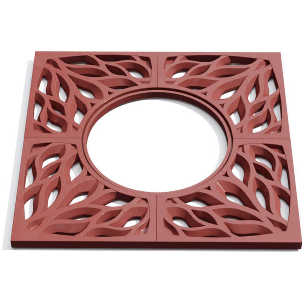 Приствольная решетка для дерева ZKING CRUST 1.2х1.2м Красная Минск фото