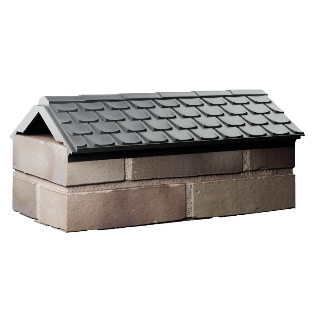 Парапет Zking Эльбрус Серый с посадкой на 1 кирпич (255мм) Минск фото