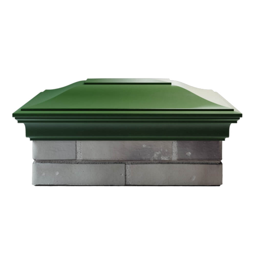 Колпак Zking Монблан Зеленый на столб 2х1.5 кирпича (515х385мм) в Минске фото
