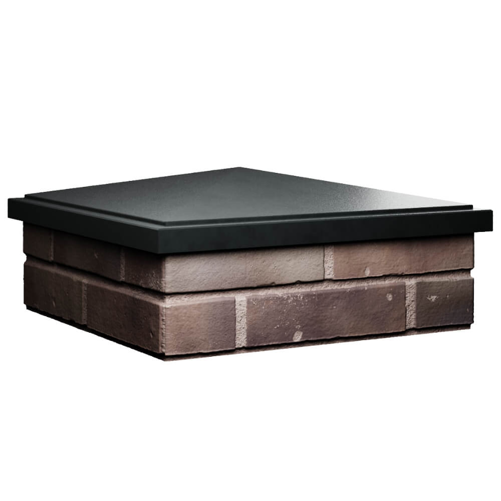 Колпак Zking БонаМоно Черный на столб 2х2 кирпича (515х515, 530х530мм) в Минске фото