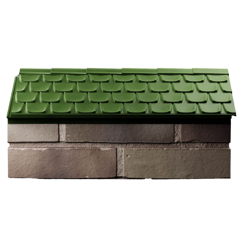 Парапет Zking Эльбрус Зеленый с посадкой на 1 кирпич (255мм) в Минске фото