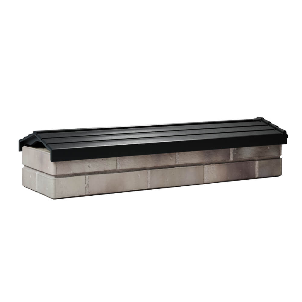 Парапет Zking Бона ХайТек Черный посадка на 0.5 кирпича (130мм) Минск фото