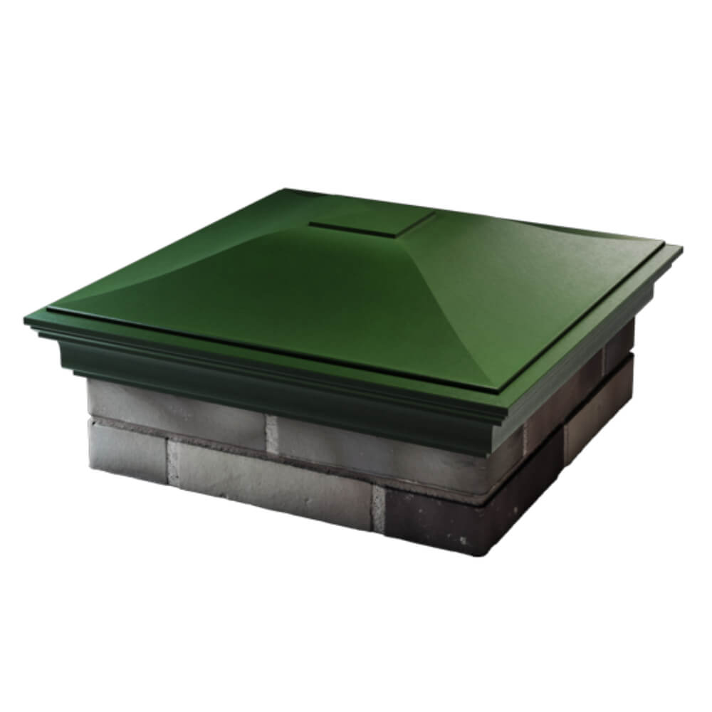 Колпак Zking Монблан Зеленый на столб 2х2 кирпича (515х515мм) в Минске фото