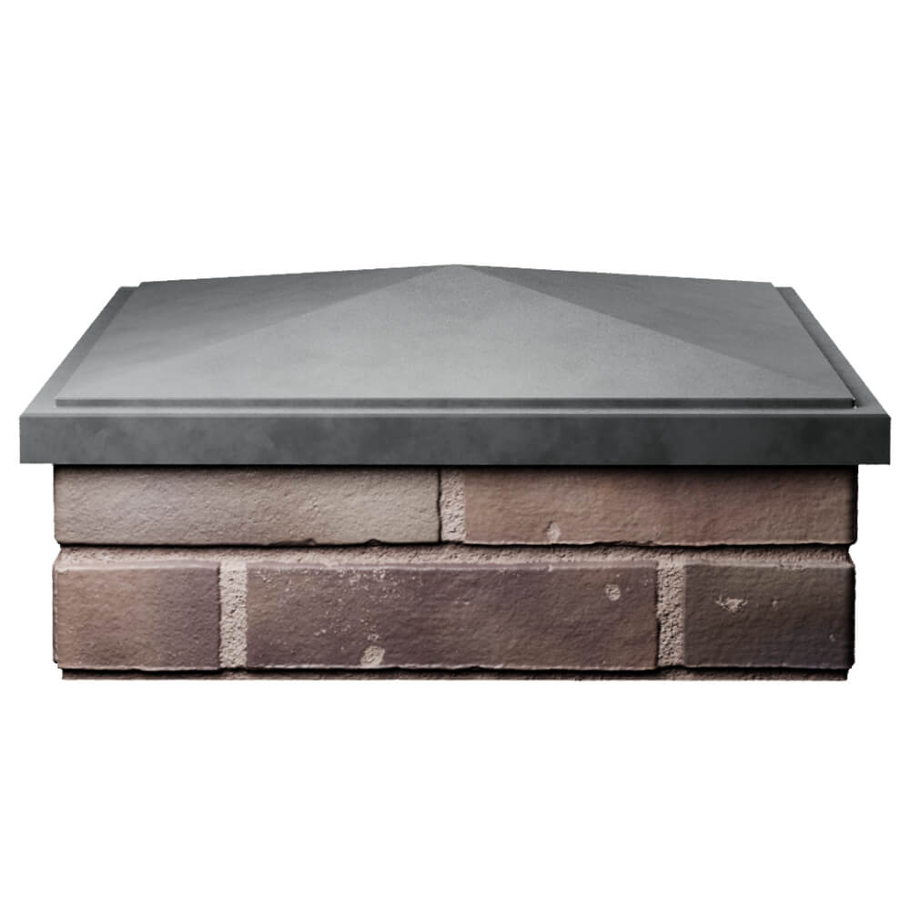 Колпак Zking БонаМоно Серый на столб 2х2 кирпича (515х515, 530х530мм) Минск фото