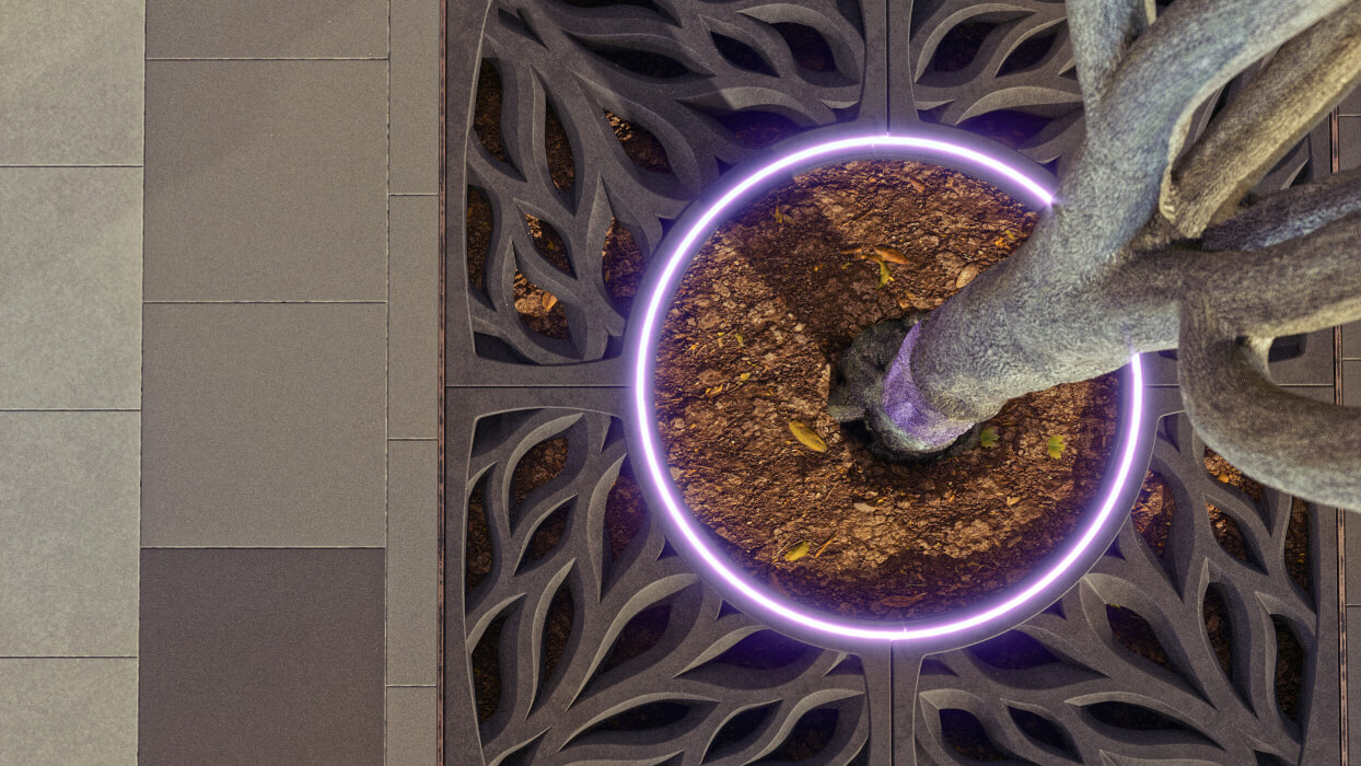 Приствольная решетка для дерева ZKING CRUST 1.2х1.2м Черная в Минске фото