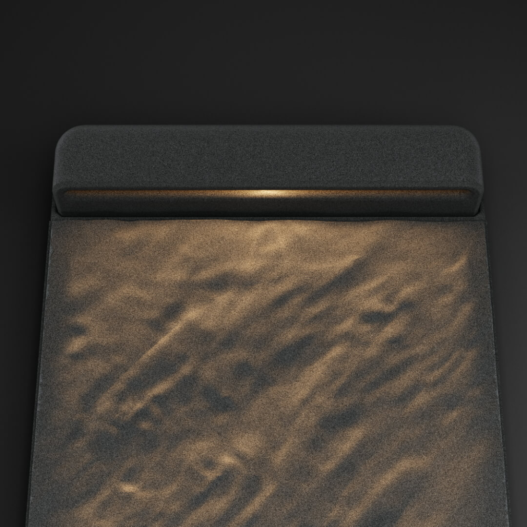 LED Светильник для шаговой плиты STONE Графитовый Серый 330х75х98мм в Минске фото