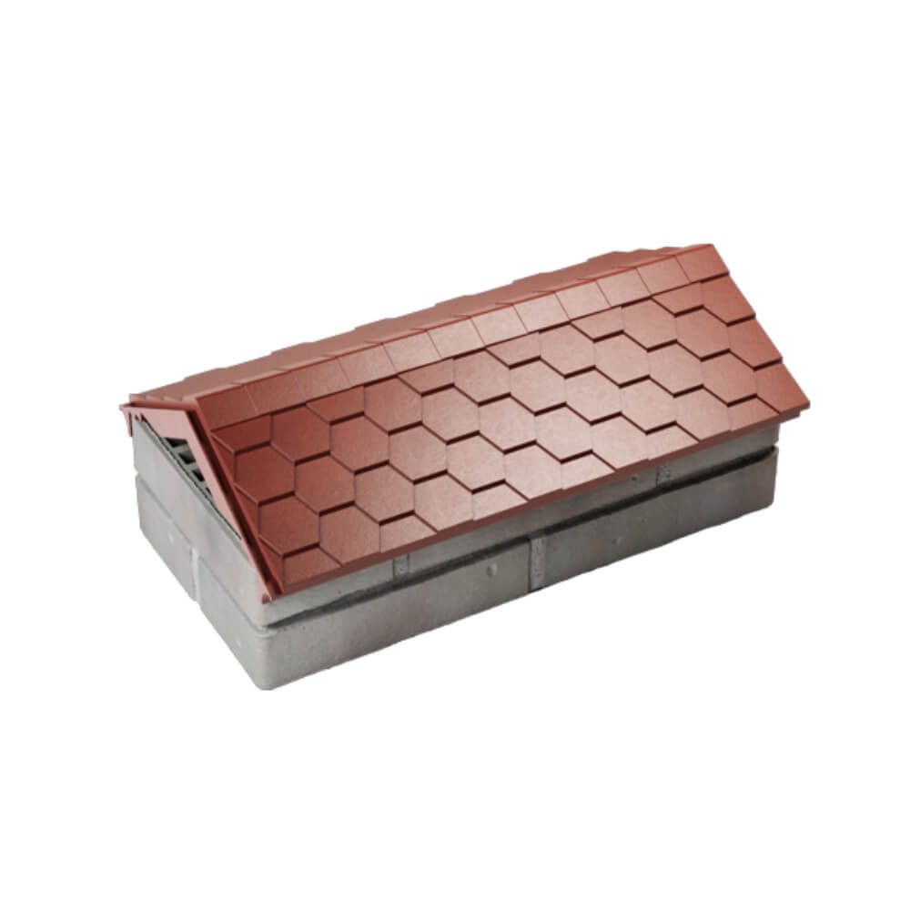 Парапет Zking Эверест Красный с посадкой на 1 кирпич (200/225/255мм) в Минске фото