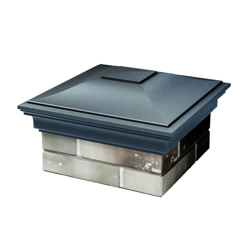 Колпак Zking Монблан Серый на столб 1.5х1.5 еврокирпича 0.7НФ (355х355мм) в Минске фото