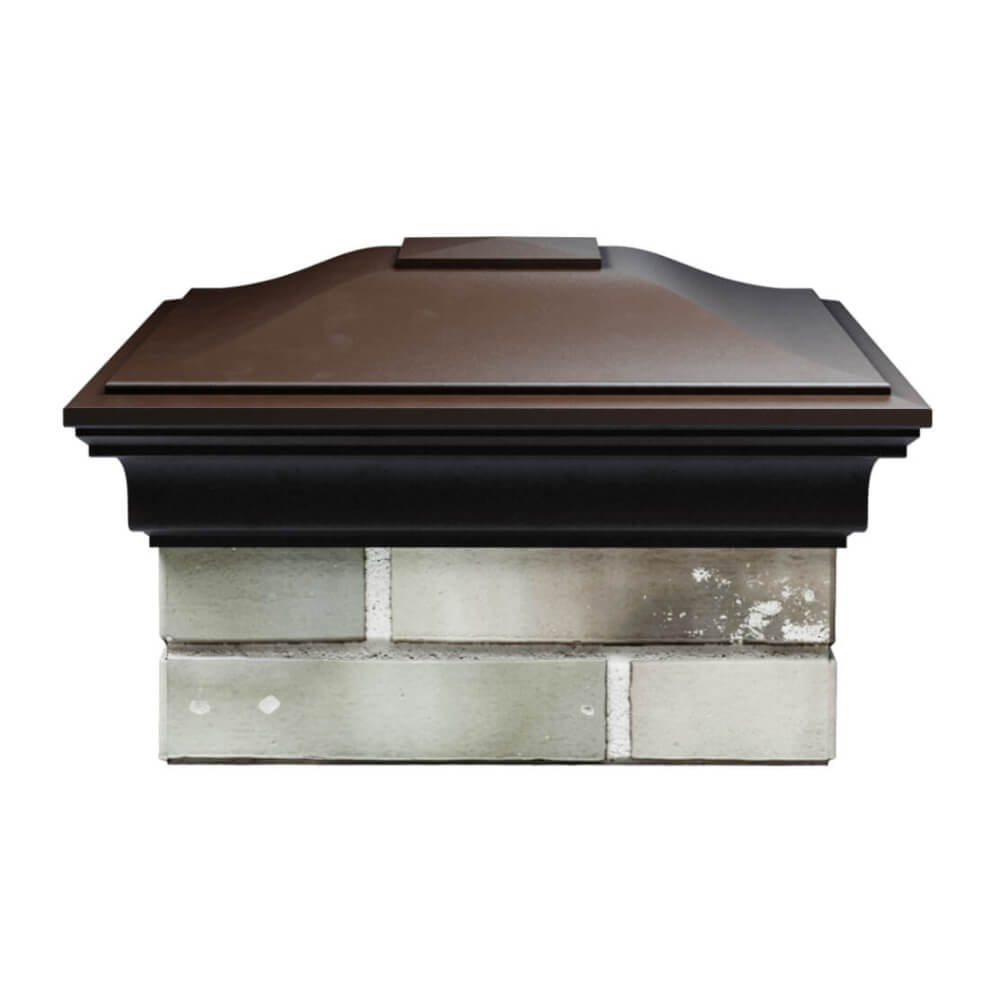 Колпак Zking Монблан Коричневый на столб 1.5х1.5 еврокирпича 0.7НФ (355х355мм) Минск фото