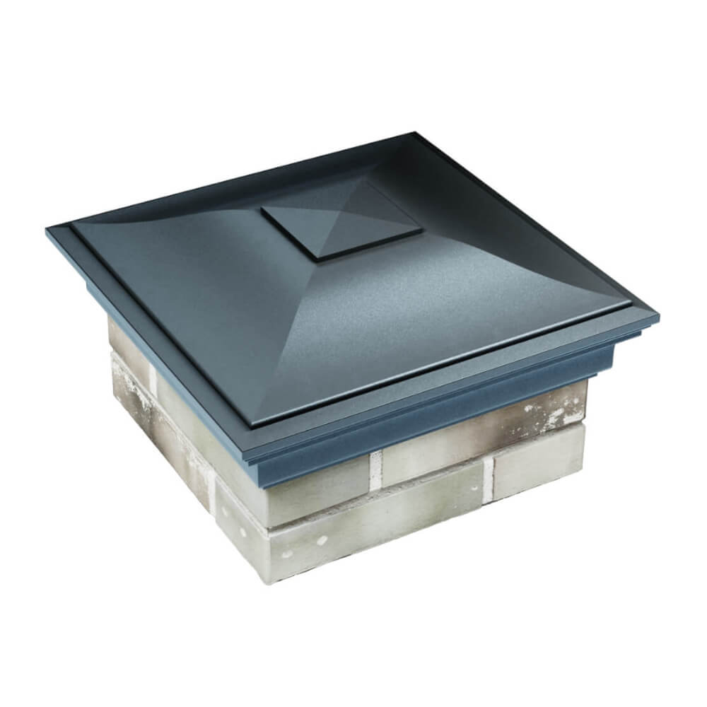 Колпак Zking Монблан Серый на столб 1.5х1.5 еврокирпича 0.7НФ (355х355мм) в Минске фото