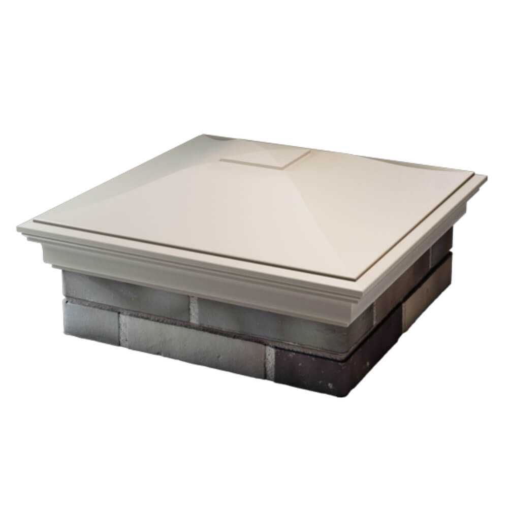 Колпак Zking Монблан Бежевый на столб 2х2 кирпича (515х515мм) в Минске фото