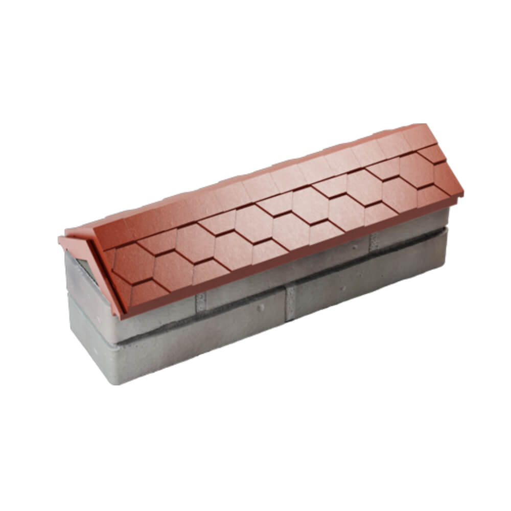 Парапет Zking Эверест Красный с посадкой на 0.5 кирпича (130мм) в Минске фото