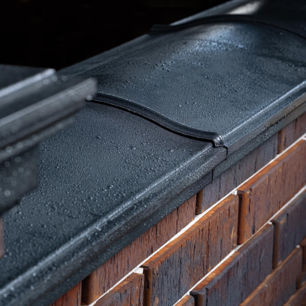 Парапет Zking Монблан Черный посадка на 0.5 кирпича (130мм) в Минске фото