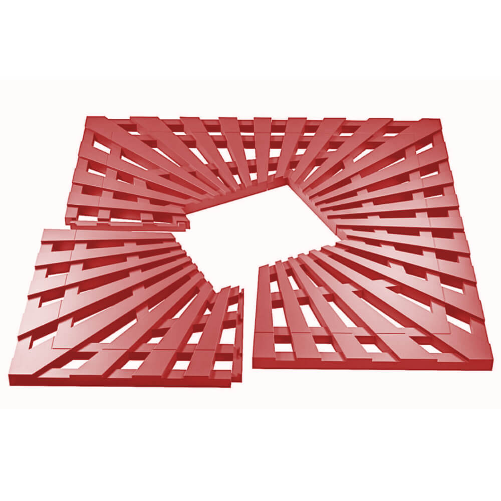 Приствольная решетка для дерева ZKING ATMOSPHERE 1.2х1.2м Красная в Минске фото