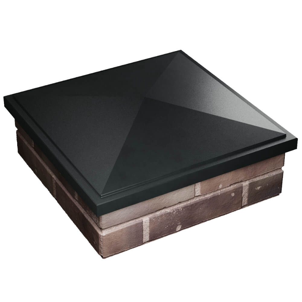 Колпак Zking БонаМоно Черный на столб 2х2 кирпича (515х515, 530х530мм) в Минске фото