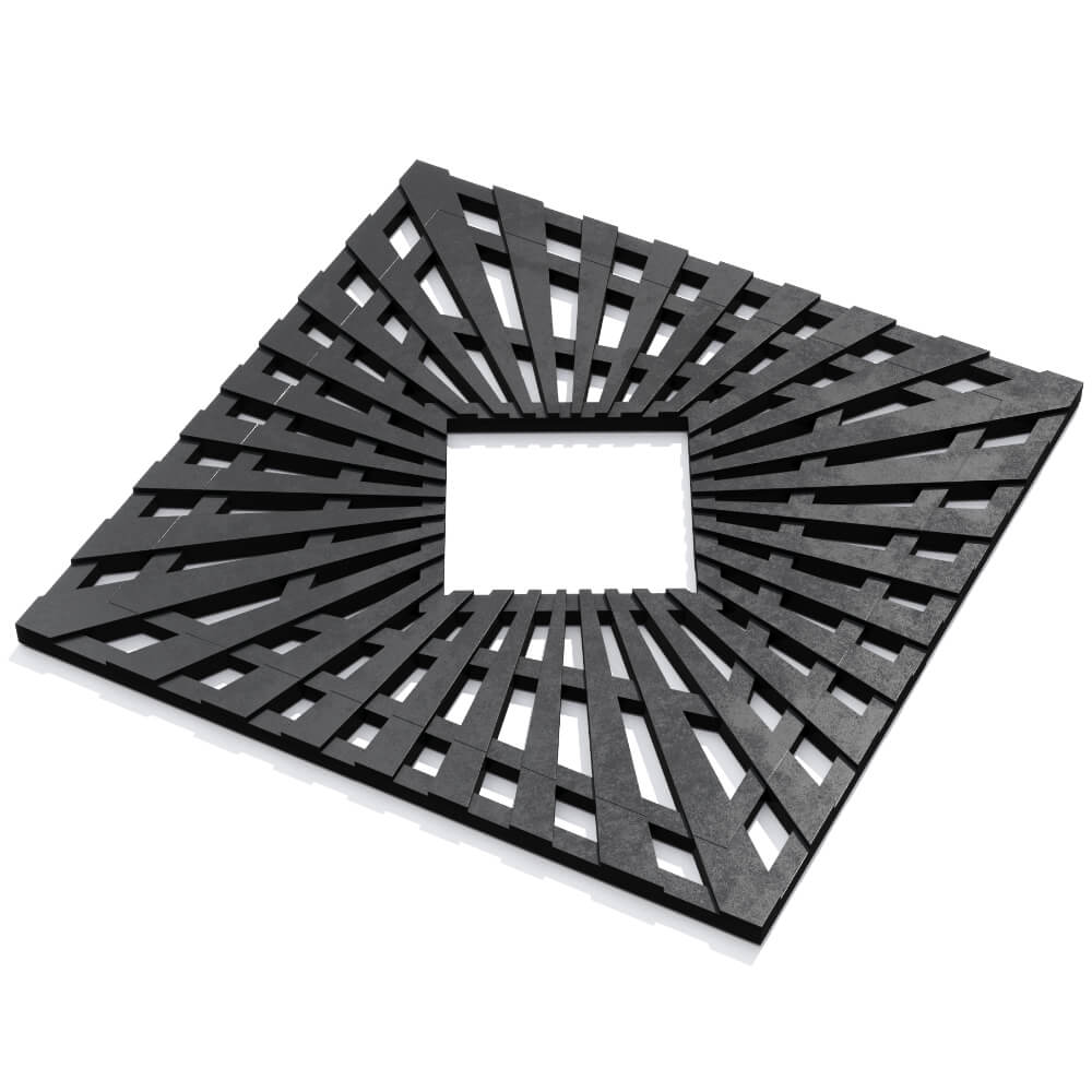 Приствольная решетка для дерева ZKING ATMOSPHERE 1.2х1.2м Черная в Минске фото