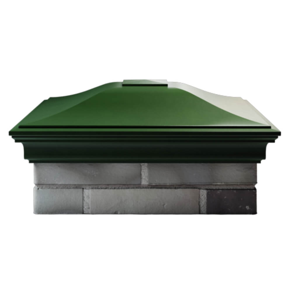 Колпак Zking Монблан Зеленый на столб 2х2 кирпича (515х515мм) в Минске фото