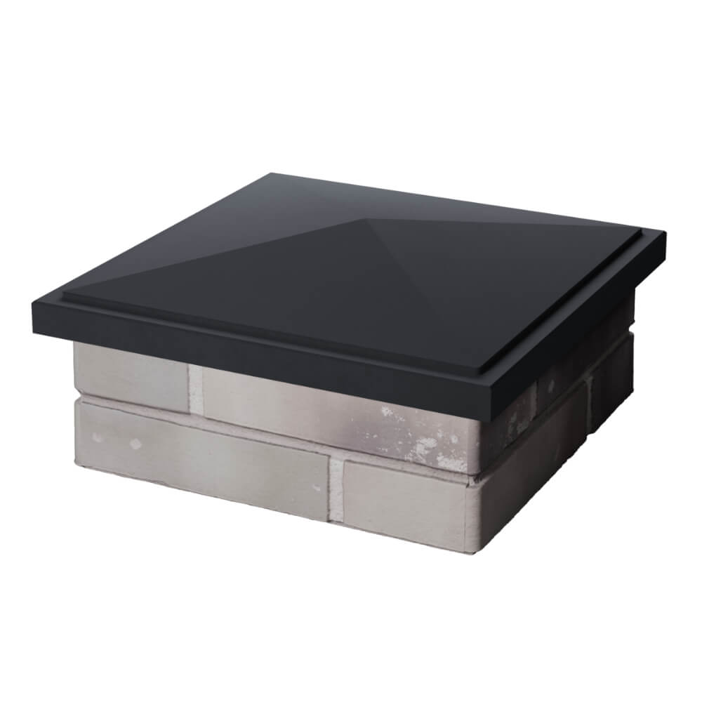 Колпак Zking БонаМоно Серый на столб 1.5х1.5 кирпича (385х385, 400х400мм) в Минске фото