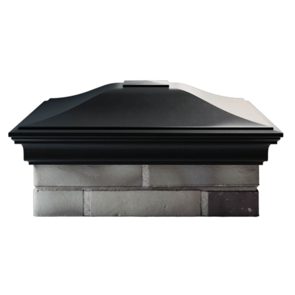 Колпак Zking Монблан Черный на столб 2х2 кирпича (515х515мм) в Минске фото