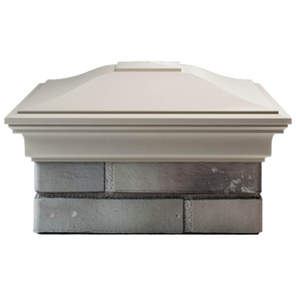 Колпак Zking Монблан Бежевый на столб 1.5х1.5 кирпича (385х385мм) Минск фото