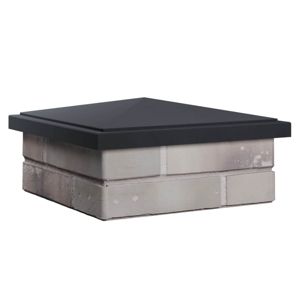 Колпак Zking БонаМоно Серый на столб 1.5х1.5 кирпича (385х385, 400х400мм) в Минске фото