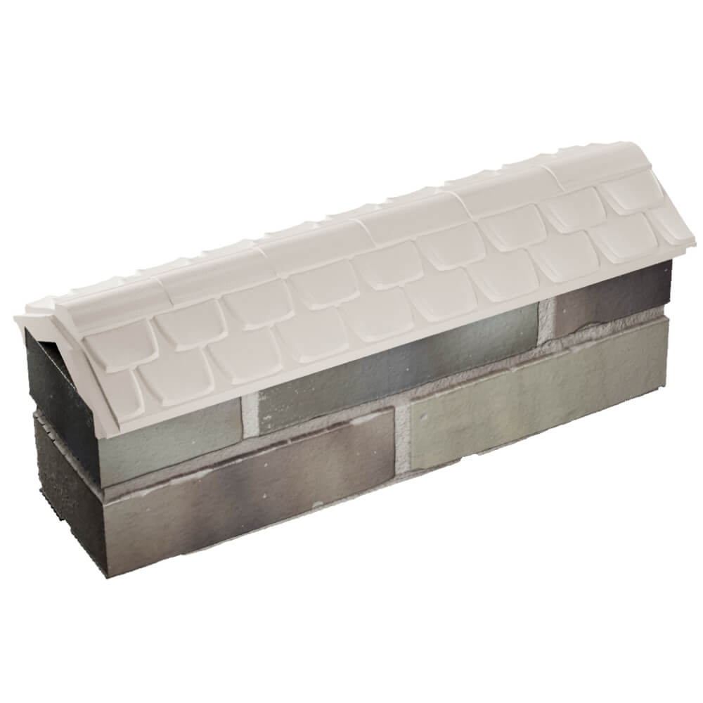 Парапет Zking Эльбрус Бежевый с посадкой на 0.5 кирпича (130мм) в Минске фото