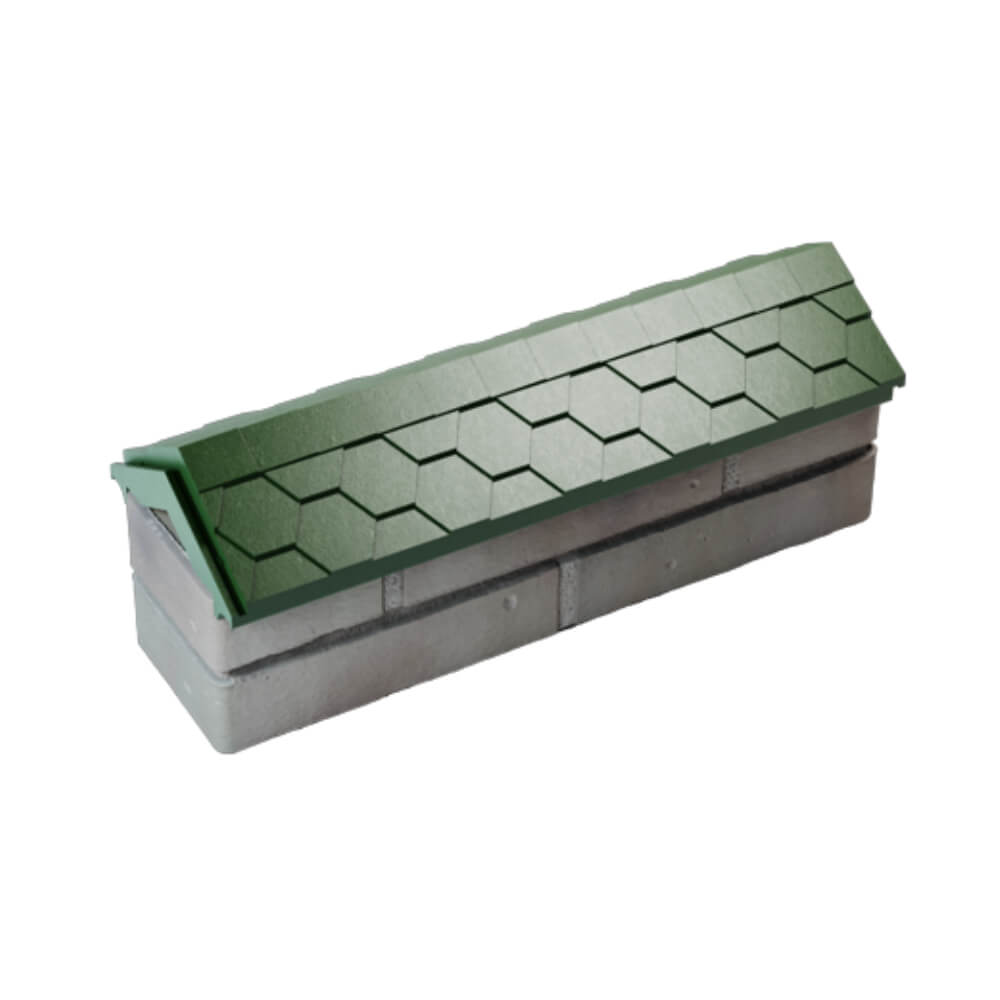 Парапет Zking Эверест Зеленый с посадкой на 0.5 кирпича (130мм) в Минске фото