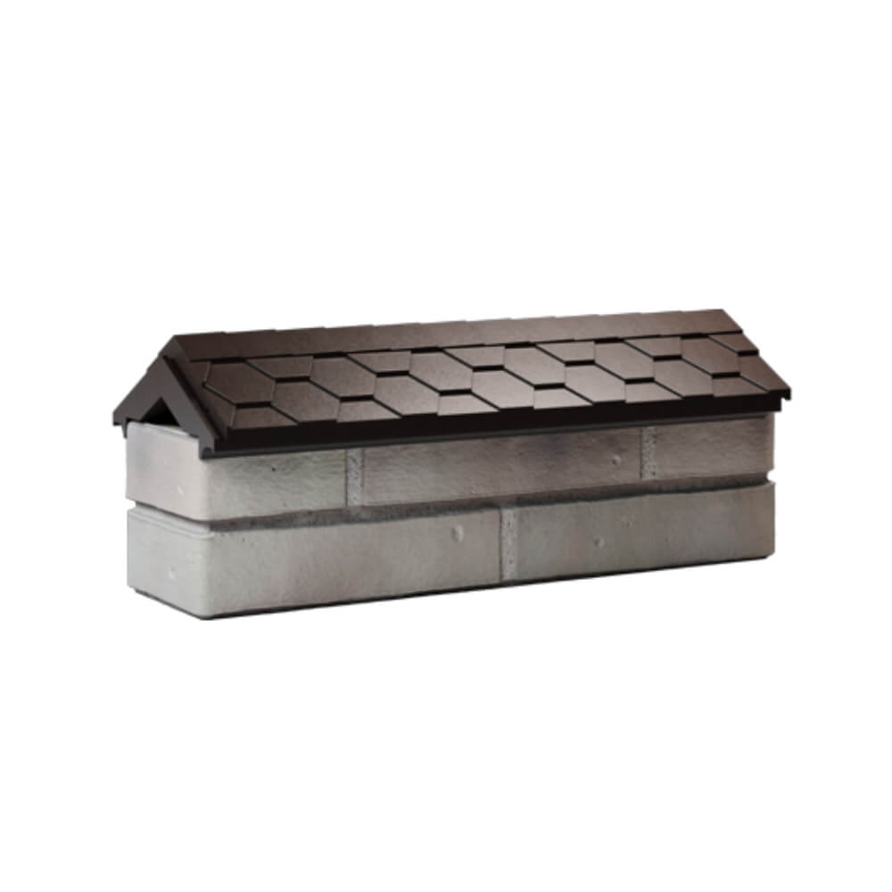 Парапет Zking Эверест Коричневый с посадкой на 0.5 кирпича (130мм) Минск фото