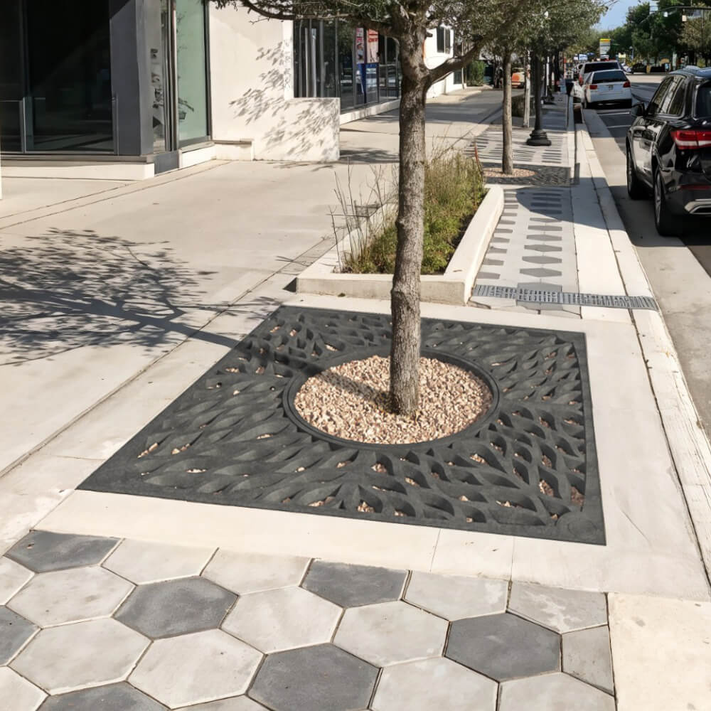 Приствольная решетка для дерева ZKING CRUST 2х2м Черная в Минске фото