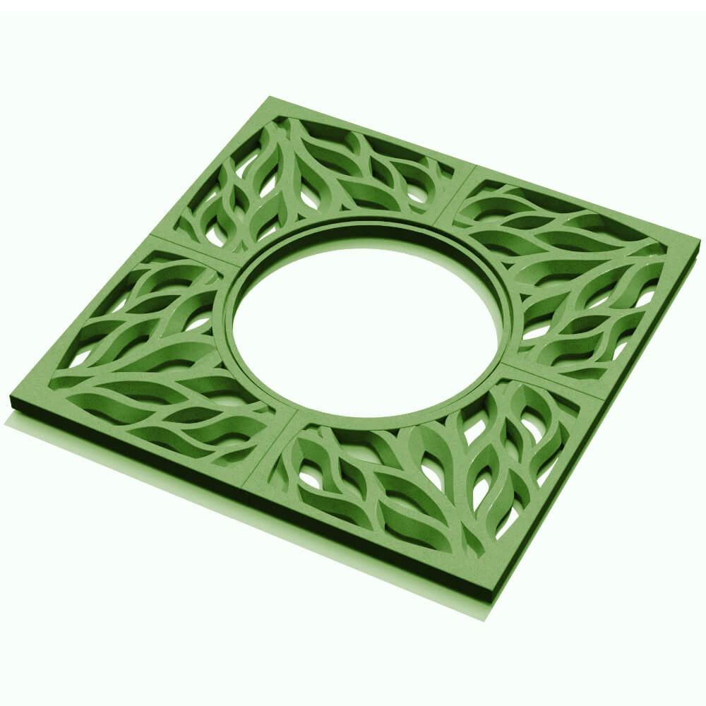 Приствольная решетка для дерева ZKING CRUST 1.2х1.2м Зеленая в Минске фото