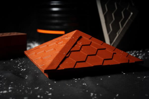 Колпак Zking Эверест Красный на столб 1.5х1.5 кирпича (390х390мм) в Минске фото