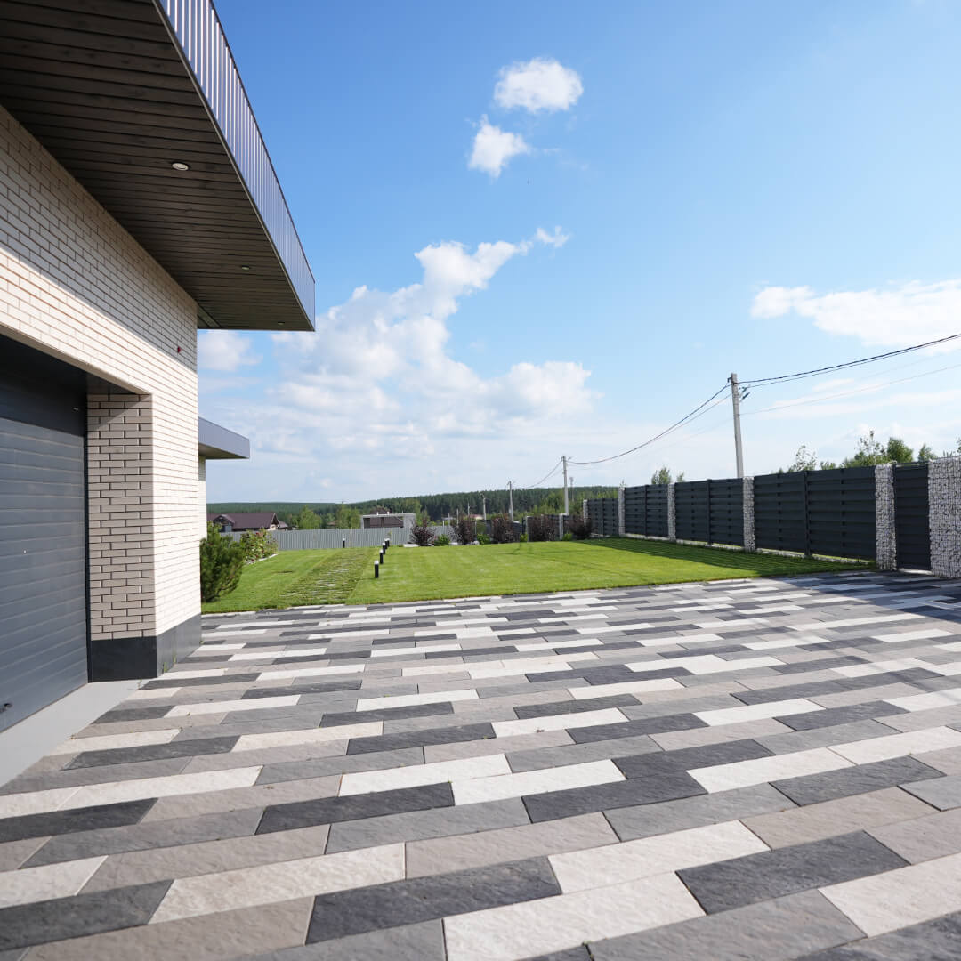 Шаговая плита STONE Светлая Галька 990х330х55мм в Минске фото